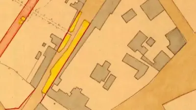 mappa catastale centro storico strade edifici