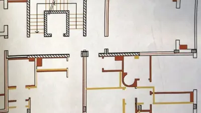 Stato sovrapposto progetto edificio architettonico