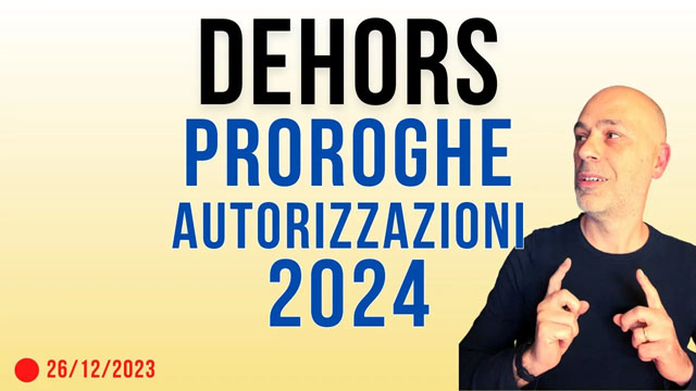 Dehors e opere stagionali su spazi pubblici, prorogata semplificazione al 31 dicembre 2024