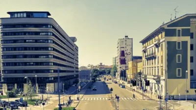 edificio multipiano prospettiva