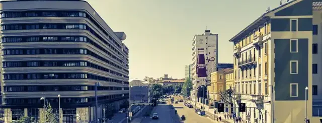 edificio multipiano prospettiva