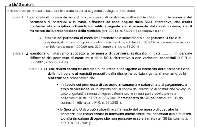 Sanatorie Salva Casa presentabili anche prima della modulistica unificata
