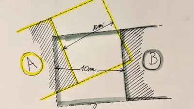 planimetria distanze 10 metri tra costruzioni