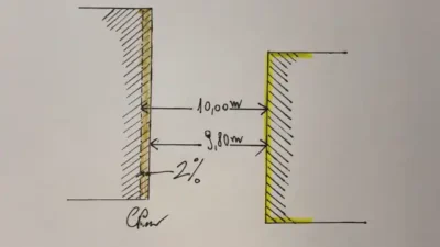 planimetria tolleranze 2% distanze tra edifici