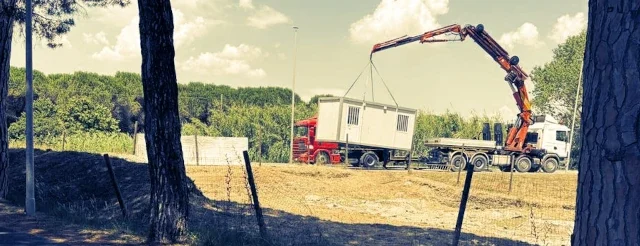 casetta mobile collocazione gru