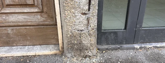 pilastro cemento corrosione ferri